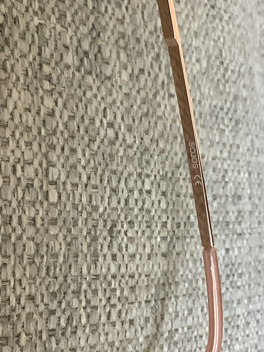 SOJOS Rose Gold Classic Square Blue Light Blocking Glasses